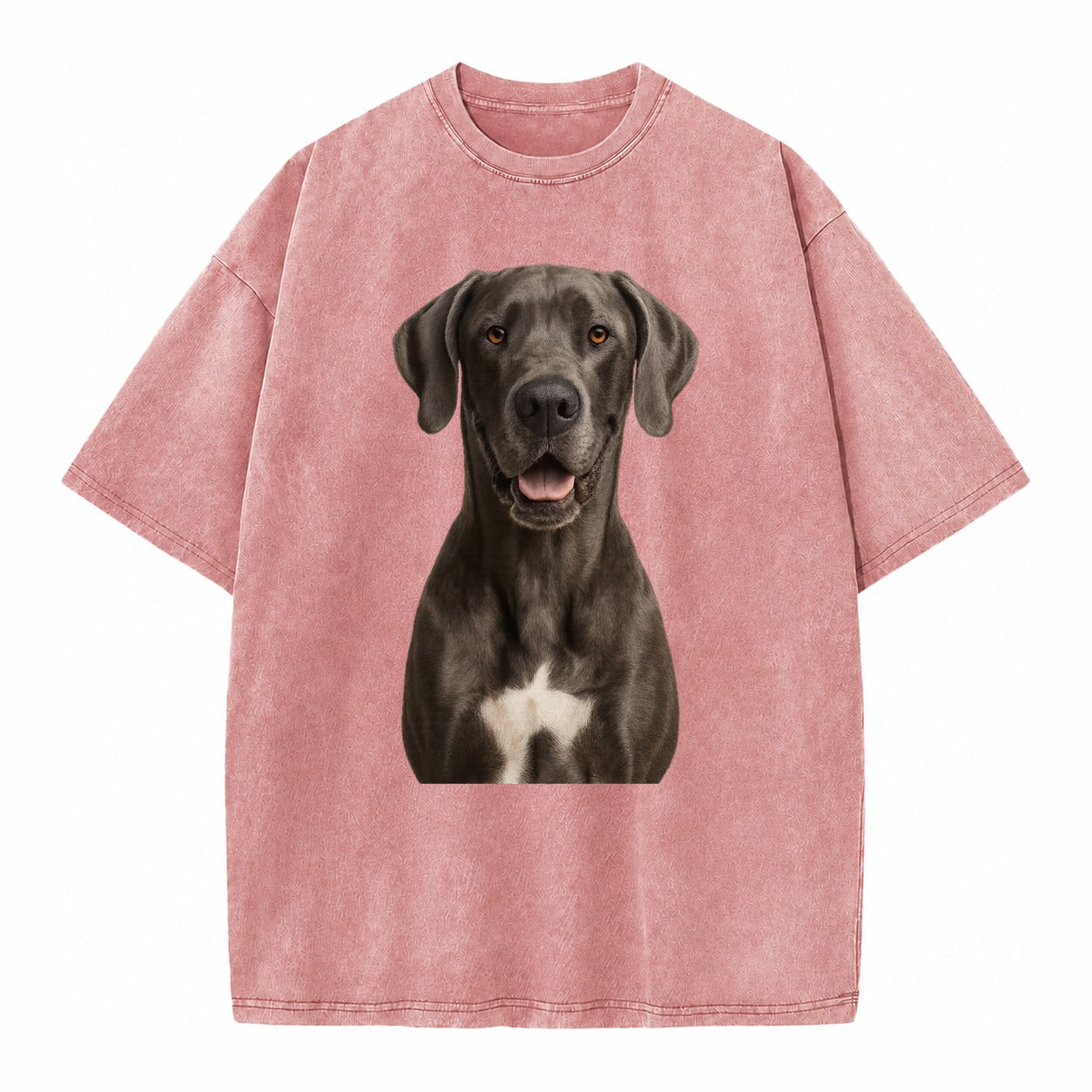 Great Dane: Gentle Giant, Noble Heart Vintage T-shirt – Dusty Rose(Rose)