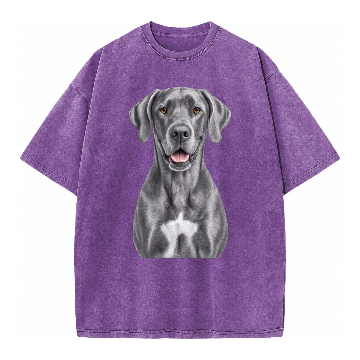 Great Dane: Gentle Giant, Noble Heart Vintage T-shirt – Purple