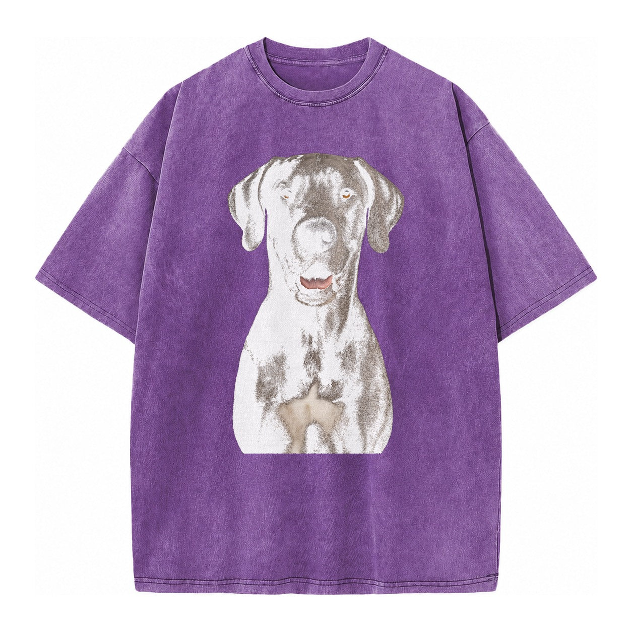 Great Dane: Gentle Giant, Noble Heart Vintage T-shirt – Purple
