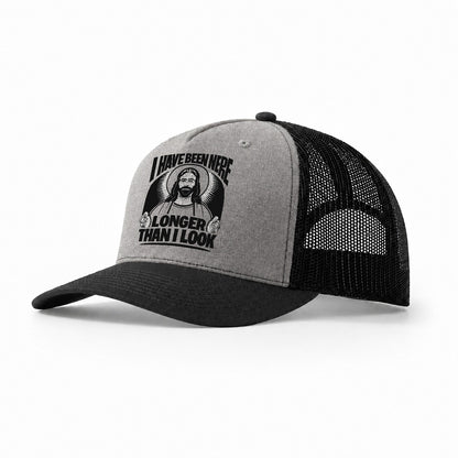 Ancient Saint Trucker Hat – Grey Black