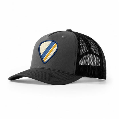 Guitar Pick Tiny Solo Marks Trucker Hat – Dark Grey Black