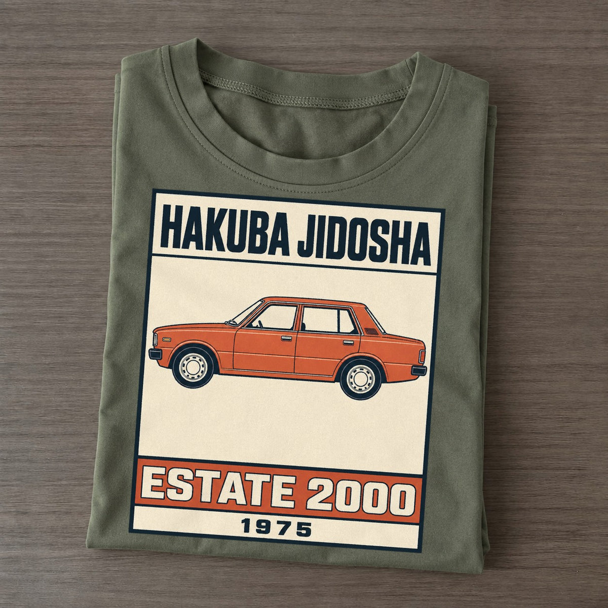 Hakuba Estate Showa Speed Plates Classic T-shirt – Army Green