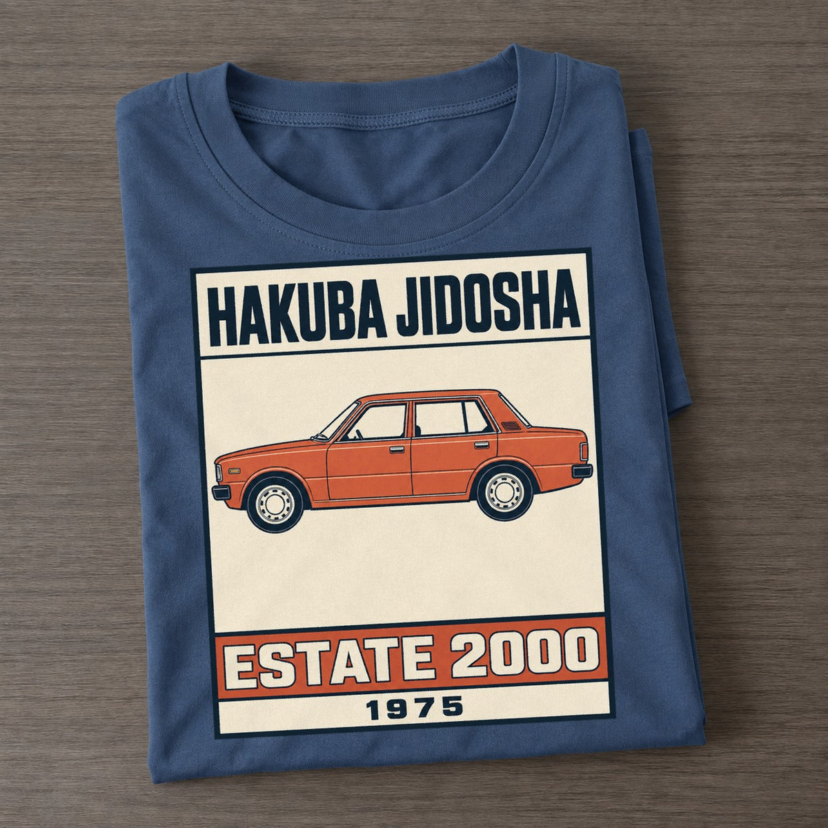 Hakuba Estate Showa Speed Plates Classic T-shirt – Twilight Navy