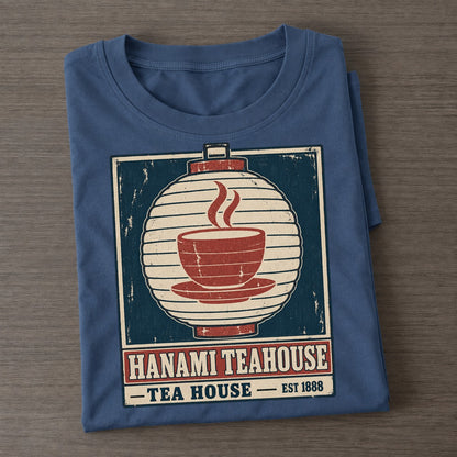 Hanami Tea House Noren Trade Co Classic T-shirt – Twilight Navy
