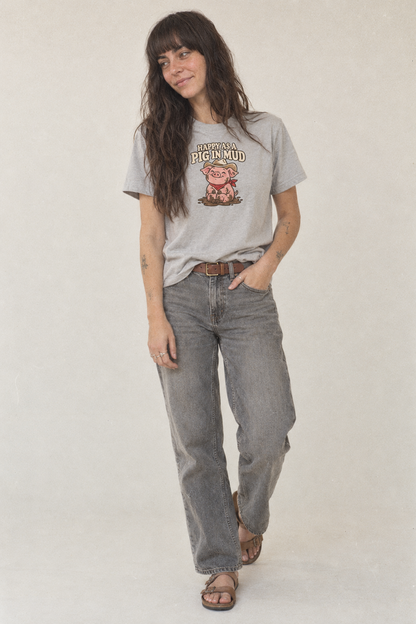 Happy As A Pig In Mud Well I Declare Classic T-shirt – studio model photo