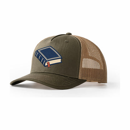 Hardcover Book Tiny Solo Marks Trucker Hat – Olive Khaki