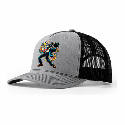 Harmonica Icon Music Instruments Trucker Hat – Sport Grey Black
