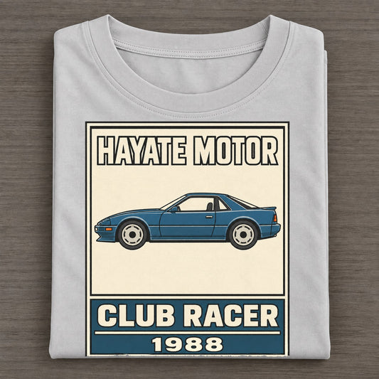 Hayabusa Club Racer Showa Speed Plates Classic T-shirt – Grey