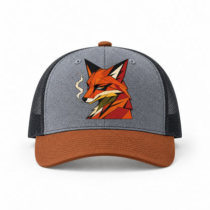 Heather Grey-Rust-Charcoal — front view