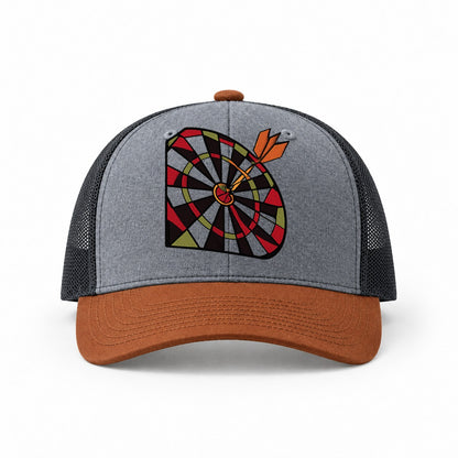 Heather Grey-Rust-Charcoal — front view