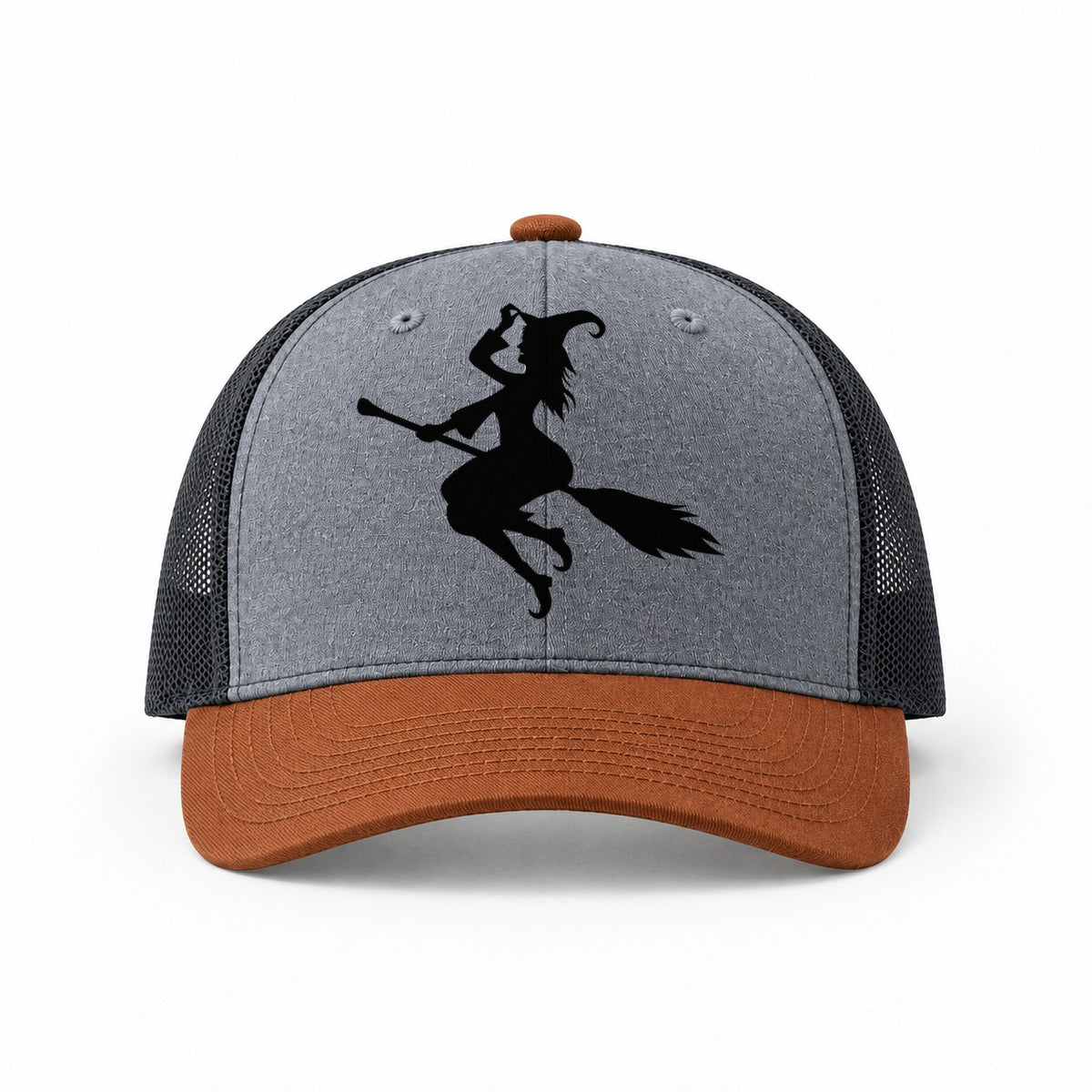 Heather Grey-Rust-Charcoal — front view