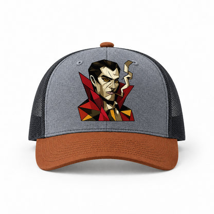Heather Grey-Rust-Charcoal — front view