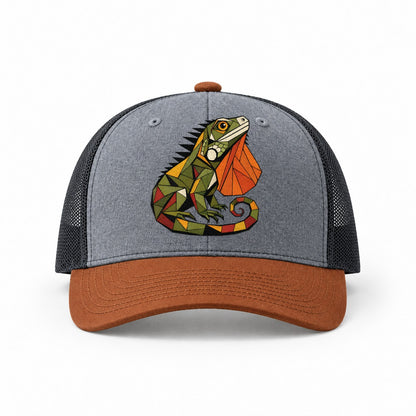 Heather Grey-Rust-Charcoal — front view