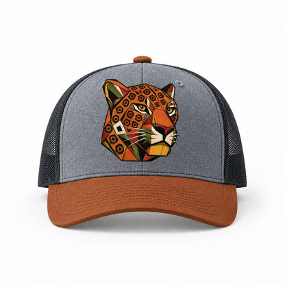 Heather Grey-Rust-Charcoal — front view