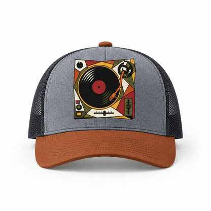 Heather Grey-Rust-Charcoal — front view