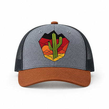 Heather Grey-Rust-Charcoal — front view