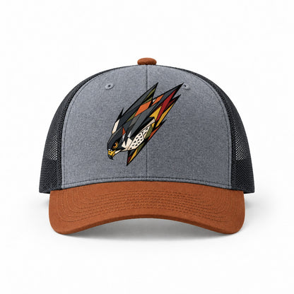Heather Grey-Rust-Charcoal — front view