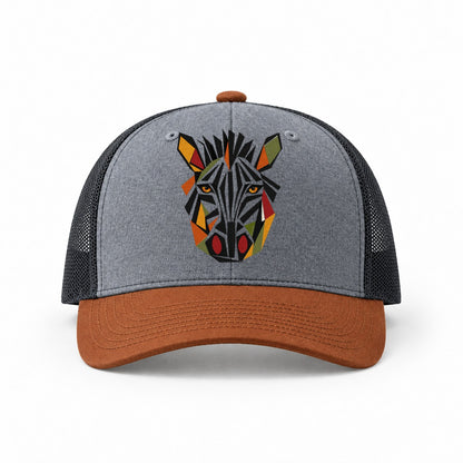 Heather Grey-Rust-Charcoal — front view