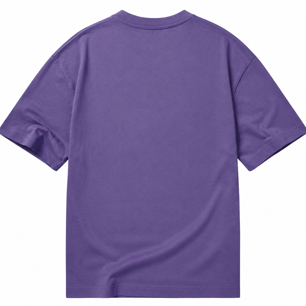 Here Fishy Fishy Fishy Classic T-shirt – purple back view