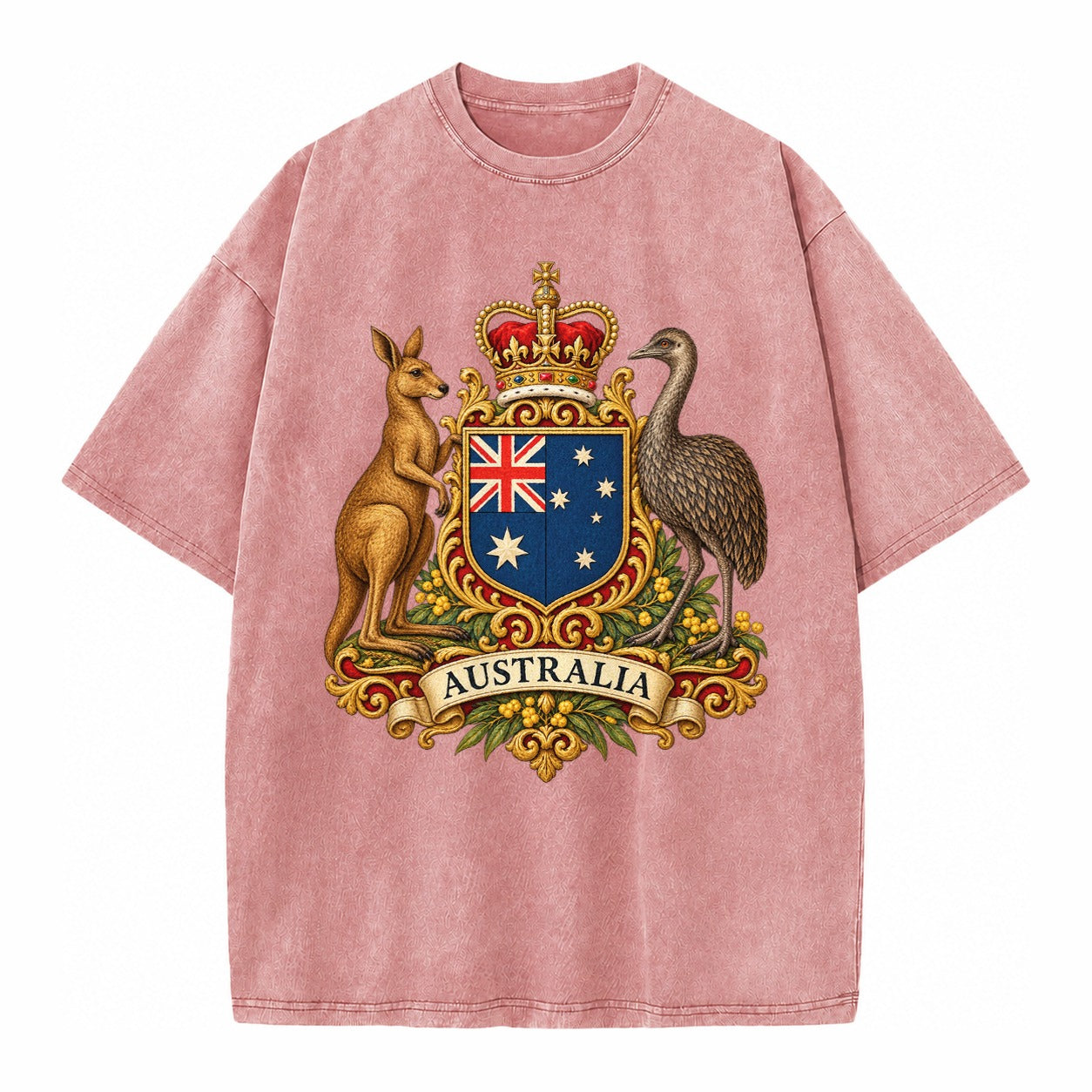 Heritage Coat Badge Vintage T-shirt – Dusty Rose(Rose)