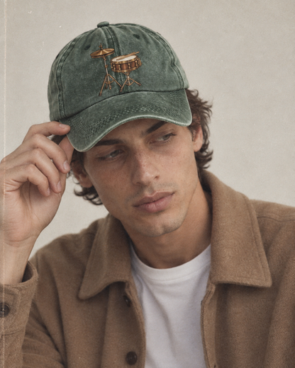 Model wearing the cap