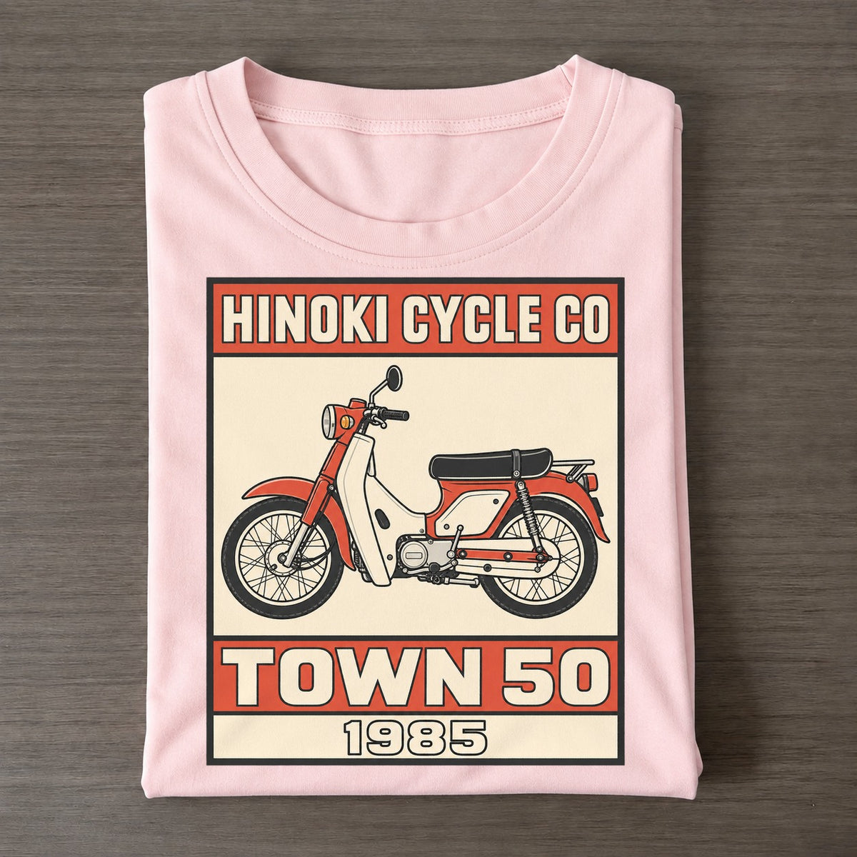 Hibari Town 50 Showa Speed Plates Classic T-shirt – Pink