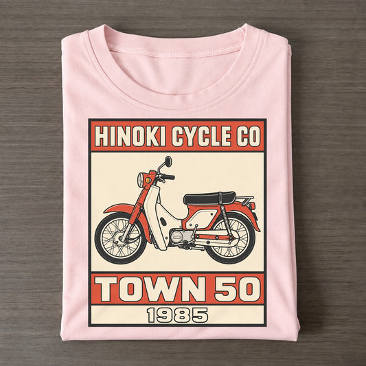 Hibari Town 50 Showa Speed Plates Classic T-shirt – Pink
