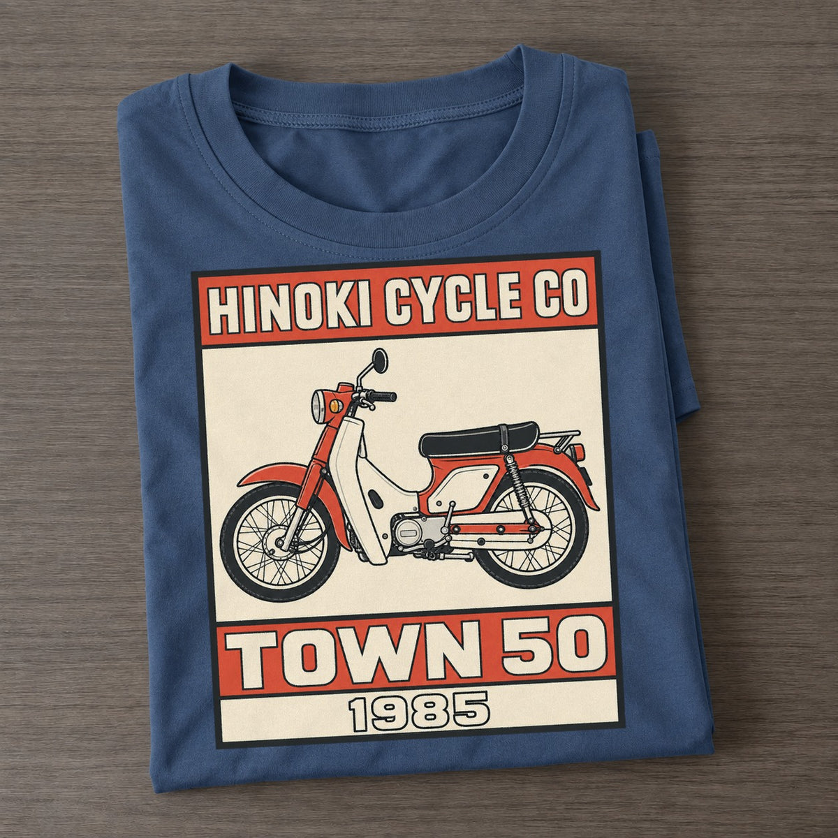 Hibari Town 50 Showa Speed Plates Classic T-shirt – Twilight Navy