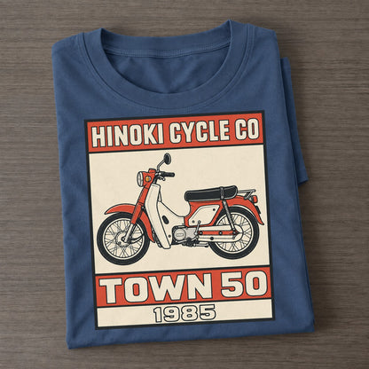 Hibari Town 50 Showa Speed Plates Classic T-shirt – Twilight Navy