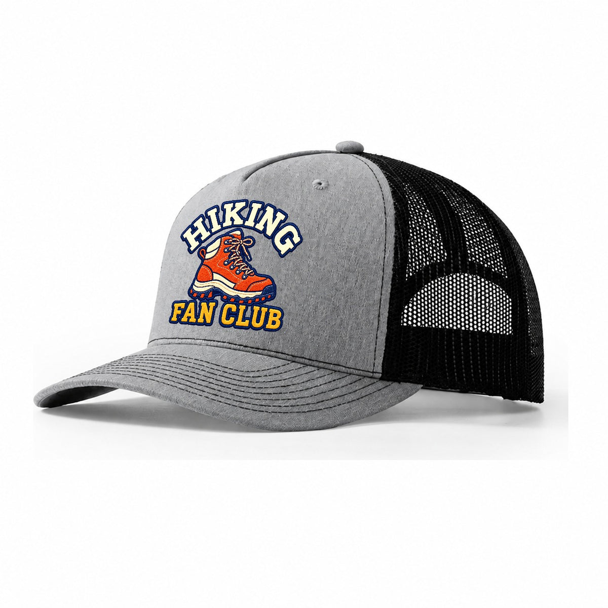 Hiking Fan Club Trucker Hat – Sport Grey Black