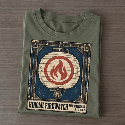 Hinomi Fire Watch Noren Trade Co Classic T-shirt – Army Green