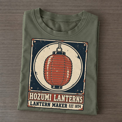 Hozumi Lantern Works Noren Trade Co Classic T-shirt – Army Green