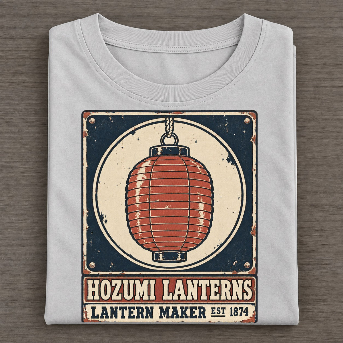 Hozumi Lantern Works Noren Trade Co Classic T-shirt – Grey