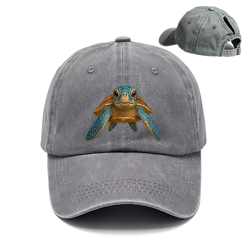 Sea Turtle Ponytail Baseball Cap
