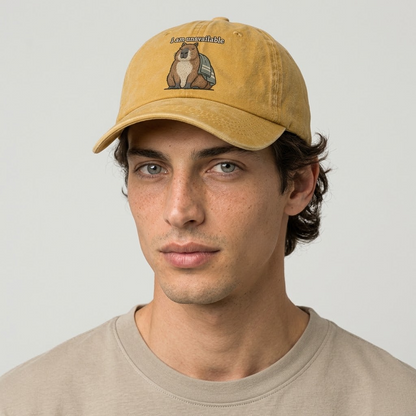 I Am Unavailable Strongly Worded Classic Cap – studio model photo