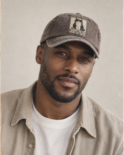 Model wearing the cap