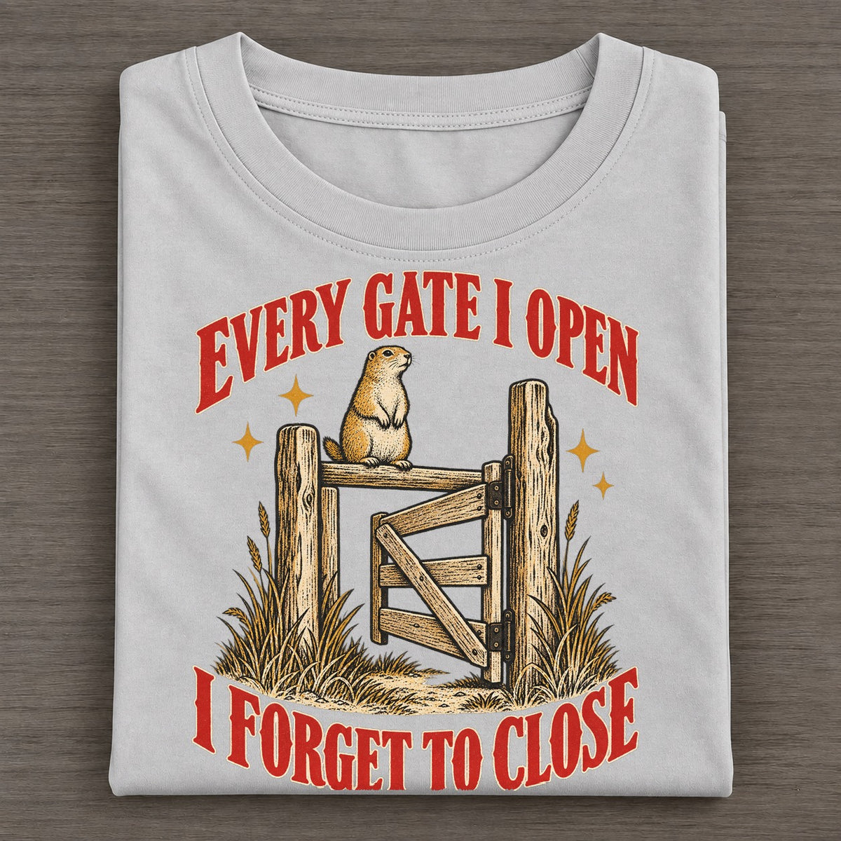 I Forget To Close Unhinged Affirmations Classic T-shirt – Grey