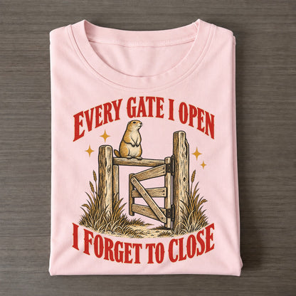 I Forget To Close Unhinged Affirmations Classic T-shirt – Pink