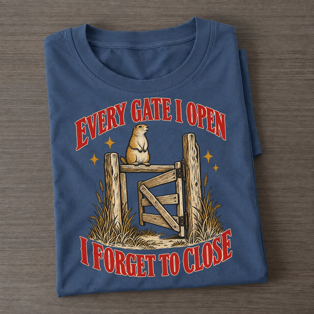 I Forget To Close Unhinged Affirmations Classic T-shirt – Twilight Navy