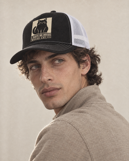 Model wearing the cap