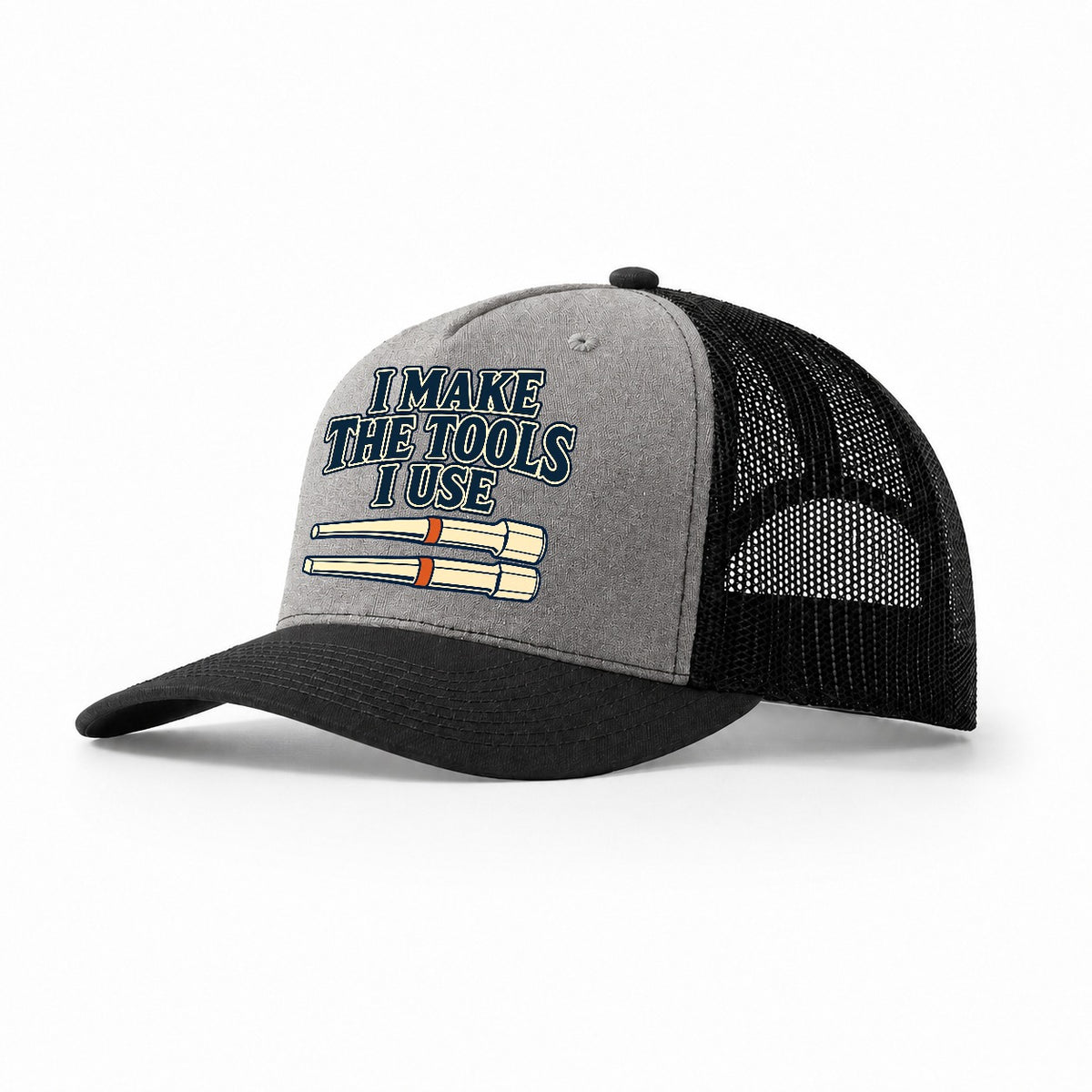 I Make The Tools I Use Blacksmithing Trucker Hat – Grey Black