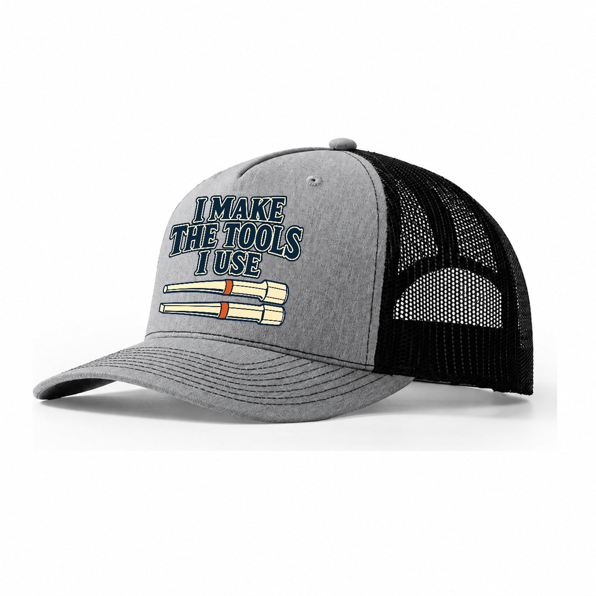I Make The Tools I Use Blacksmithing Trucker Hat – Sport Grey Black