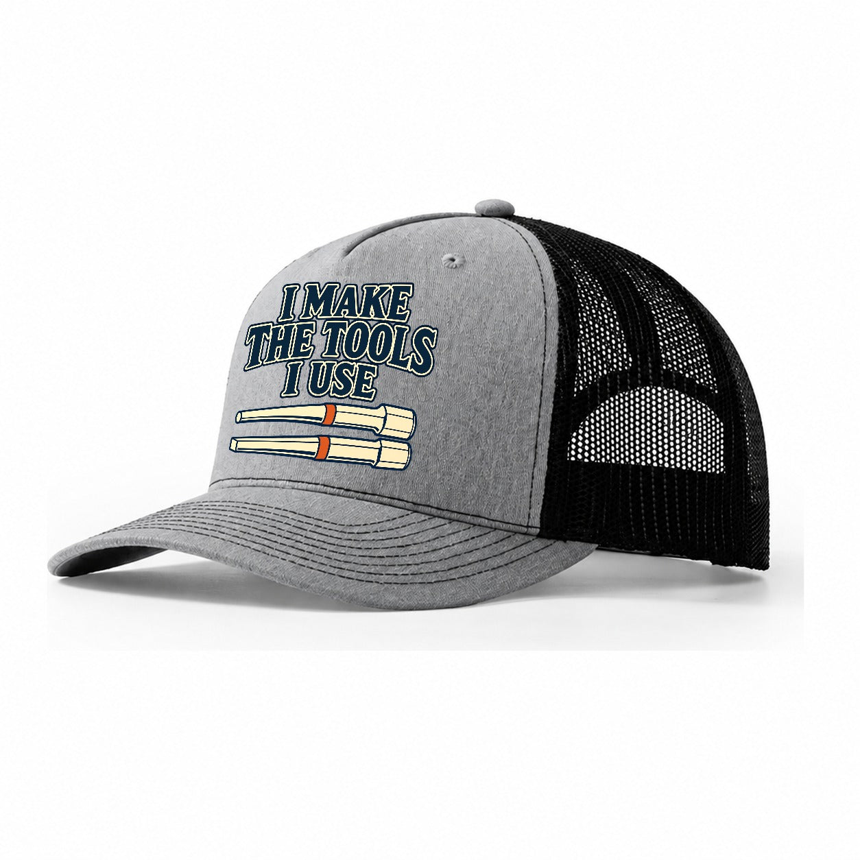 I Make The Tools I Use Blacksmithing Trucker Hat – Sport Grey Black