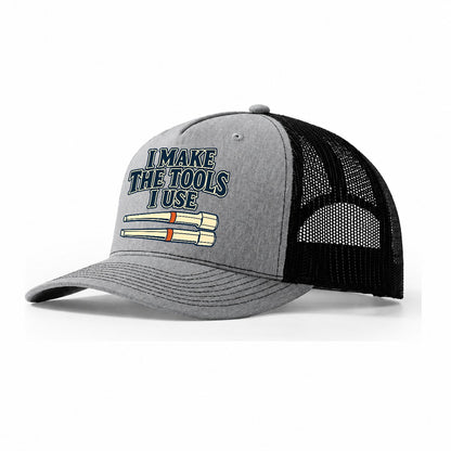 I Make The Tools I Use Blacksmithing Trucker Hat – Sport Grey Black
