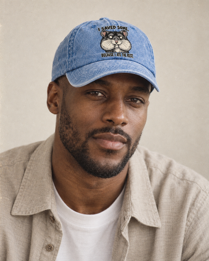 Model wearing the cap