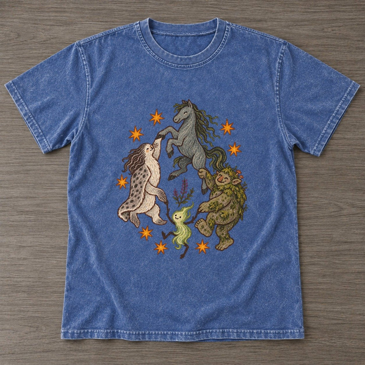 Washed Blue — front view