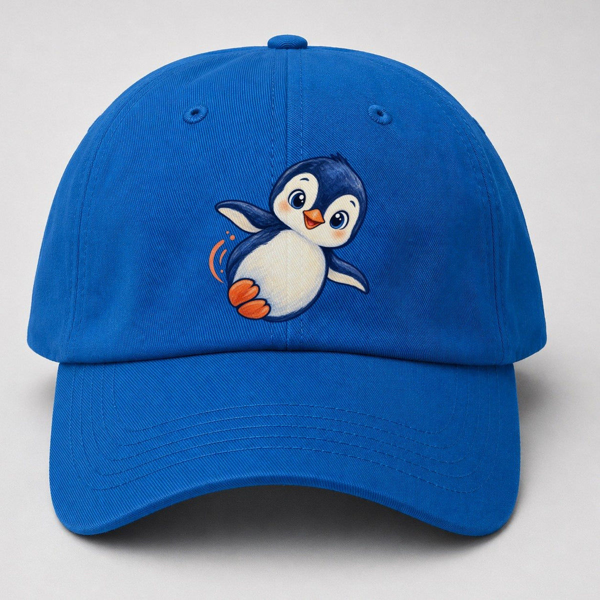 Penguin Side Slide Sea Sprite Baseball Cap – Blue