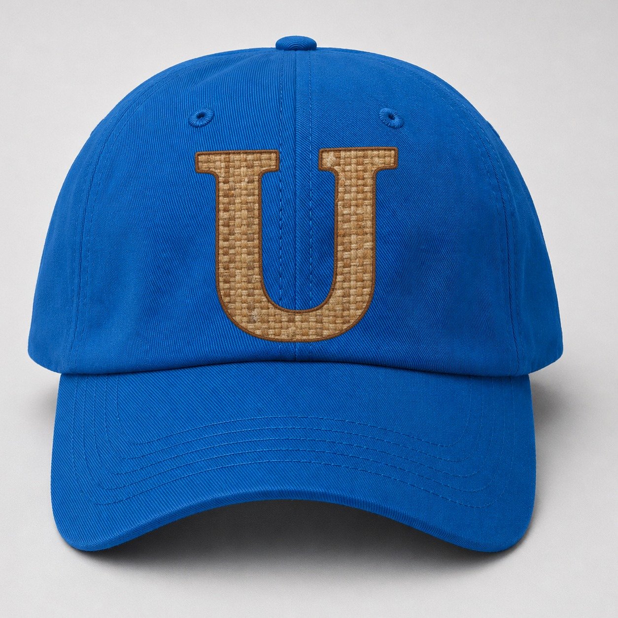 Woven Tweed U Monogram Baseball Cap – Blue