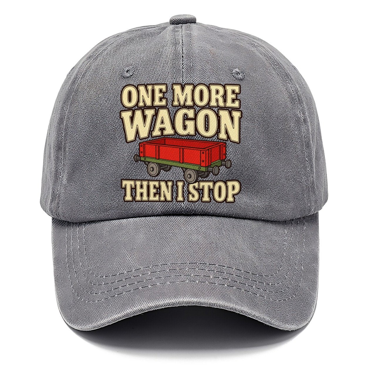 One More Wagon Then I Stop Model Railways Classic Cap – Urban Haze