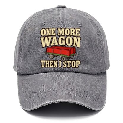 One More Wagon Then I Stop Model Railways Classic Cap – Urban Haze